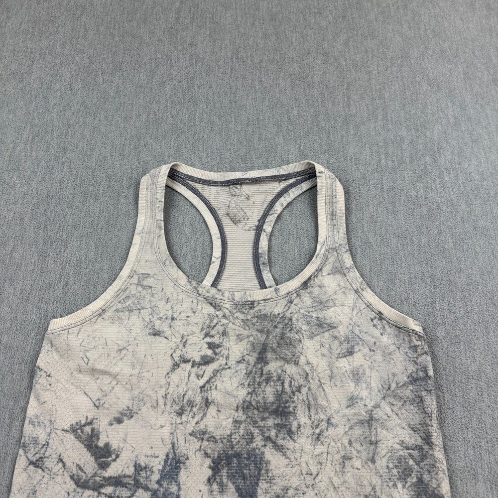 Lululemon Tank Top Womens 8 Gray Multi Dye Swiftly Tech Racerback Yoga Running - Picture 2 of 11